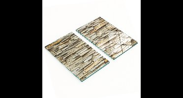 Multifunctionele decoratieve keukenplanken van gehard glas, notitieblokjes 2x30x52 cm
