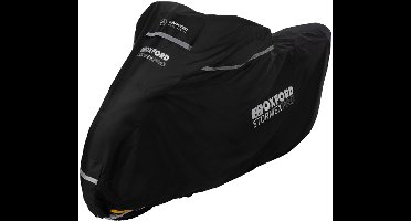 Oxford Stormex-Pro Motor hoes - Waterdichte Hoes, dubbel uitgevoerd en dus uniek - Oxford Stormex-Pro Motorhoes met opbergtasje - Maat XL - (277 x 103 x 141cm)