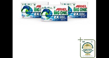 3 x Ariel - 3in1 Wasmiddel Pods - The Big One - Alpine - 15 Pods - Wasstrips - Ariel 3in1 Pod - Wasmiddel - Wasmiddelcapsule - Reinigingskracht - Vlekverwijdering