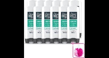 12 x Dove - Shower Gel - 3-in-1 - Men Care Sensitive - Verfrissend en zacht - 400 ml - Bulkverpakking - Douchegel voor mannen - Douchemop - Gevoelige huid