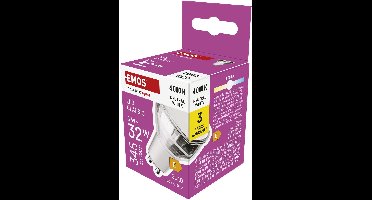 EMOS LED-lamp Classic MR16 zilver / GU10 / 3 W (32 W) / 345 lm / neutraal wit, ZQ8E18