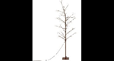 ECD Germany LED Lichtboom 150cm voor buiten en binnen 855 warm witte LED's metalen kerstboom met timer en dimmer, sfeerboom met stabiele voet voor tuin, balkon en woonkamer, met IP44