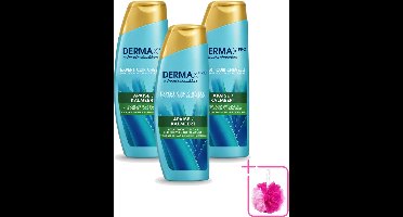 3 x Head & Shoulders - Shampoo - DermaXpro - Kalmeert - 225ml - Bulkverpakking - Kwaliteit - Douchemop - Prijs