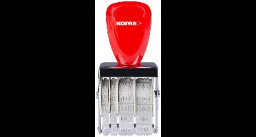 Kores datumstempel SF, metalen behuizing, 4 mm schrifthoogte, 20,5 × 4,0 mm