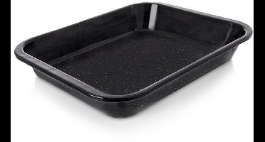 Bakplaat Geëmailleerd Rechthoekige Diep 31x25x4,5 cm - voor Bakken - voor De Oven