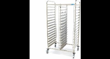 Maxima Regaalwagen 32 x (60 x 40 cm) excl. Bakplaten en Roosters - Professionele Trolley - 32 Etages - Horeca