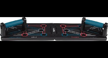 Avento Push-Up Bord - Opdruksteunen - Opvouwbaar - Zwart - 64 x 20 x 2 cm
