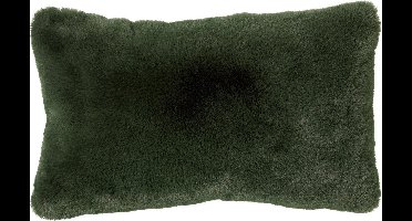Dutch Decor ZAYA - kussenhoes 30x50 cm - bontlook - Mountain View - groen - met rits - zonder binnenkussen