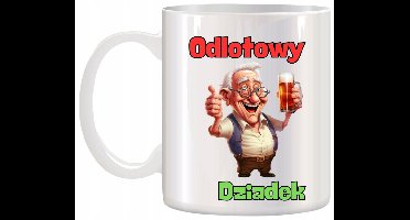 Merkloze Keramische Mok 330ml - Uniek Cadeau voor Opa