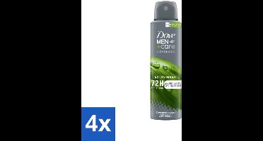 4 x Dove Men+Care Deodorant Spray - Extra Fresh - 150 ml - Mannen Deodorant - Anti-transpirant - Deodorant Spray - Langdurige Bescherming - Zweetvrije Oksels