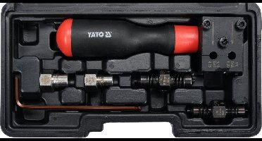 YATO Professionele Remleiding Felsset – Voor Stalen, Koperen, Aluminium & Bronzen Leidingen – Geschikt voor Ø 4.75 mm & 6.35 mm – Inclusief Koffer