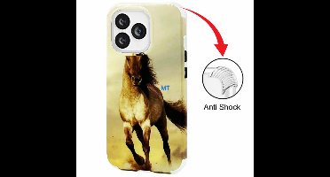 GREEN ON Print Silicone Case Anti Shock Brown Horse IPhone 11