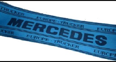 Sjaal -  Europe Trucker Mercedes  - Blauw/Zwart  - 125 cm - Cadeau Tip !!