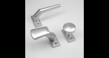 Ami Smalrozet 65x30mm - met deurkruk 357 - aluminium F-1