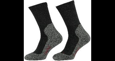 Xtreme - 6-Pack - Wandelsokken - Coolmax® Ventilatie - Anti-Blaar - Heren / Dames - antraciet - 42-45 - 122781000