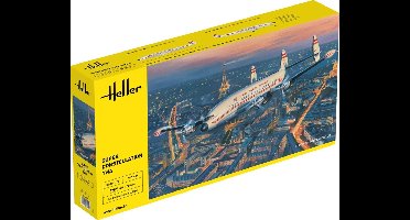 Heller Modelbouwpakket Vliegtuigen - 82391 Lockheed Super Constellation TWA Vliegtuig Plastic - 1:72 - Modelbouw