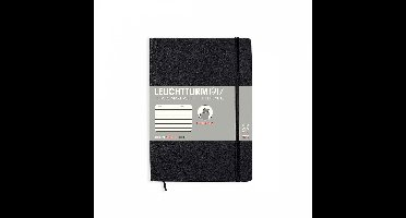 Leuchtturm1917 Softcover Notitieboek Zwart - Medium - Gelinieerd