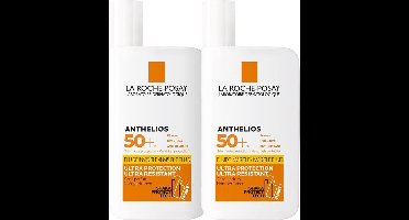 La Roche-Posay Anthelios Onzichtbare Zonnebrand Fluide SPF50+ - 2x50ml