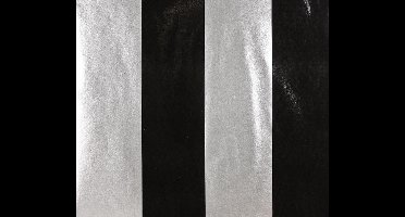 Dutch Wallcoverings Vliesbehang Streep - Zwart/zilver