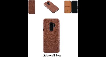 UNIQ Accessory Bruin hoesje Galaxy S9 Plus - Luxe Book Case (G965)