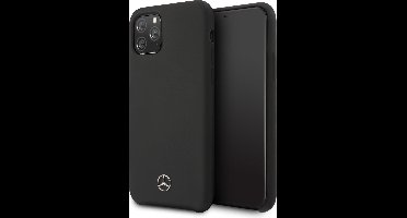 Mercedes-Benz Liquid Silicone Back Cover - Geschikt voor Apple iPhone 11 Pro (5.8") - Zwart