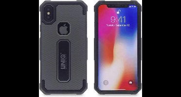 UNIQ Accessory iPhone X-Xs Hard Case Backcover metallic print - Zilver