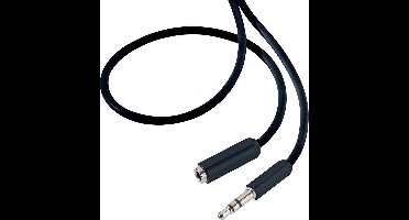 SpeaKa Professional SP-7870468 Jackplug Audio Verlengkabel [1x Jackplug male 3,5 mm - 1x Jackplug female 3,5 mm] 3.00 m