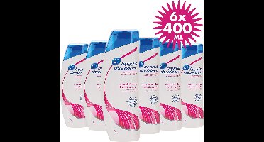XXL 6 x 400 ML Voordeelverpakking - Head & Shoulders Smooth & Silky Shampoo - 6x 400ML