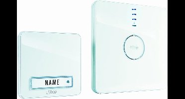 M-E BELL-201 / 231 DRAADLOZE DEURBELSET 1x Deurbeldrukker-zender, 1x Bel-ontvanger 40989