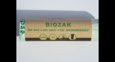 Bio Bag - biozak 240 liter - 115 x 140 cm - 5 rollen = 15 zakken