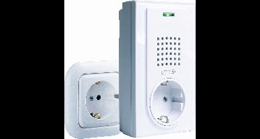 M-E FG-2 RX Draadloze DEURBEL met doorvoersteker - voor koppeling aan M-E deurbel- of entreemeldersysteem - 41011