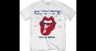 The Rolling Stones - Tour Of The Americas Heren T-shirt - L - Wit
