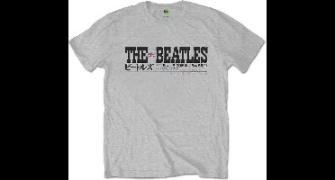 The Beatles - Budokan Set List Heren T-shirt - XXL - Grijs