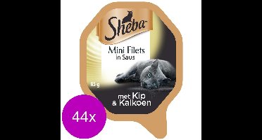 Sheba Alu Selection 85 g - Kattenvoer - 44 x Kip&Kalkoen