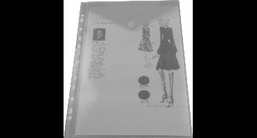 EXXO-HFP # 35461 - A4 Ringband Documententas - Top Open - Kleurloos - 1 Pak @ 10 stuks