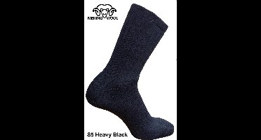Eureka zachte merino wollen thermosokken S5 - unisex - zwart - maat 39-42