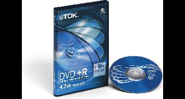 TDK DVD+R 4,7GB SINGLE SIDED 1-16x Speed
