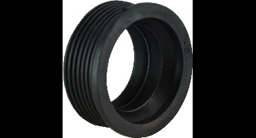 Wiesbaden Rubber Manchet 50 x 40 mm. - Zwart