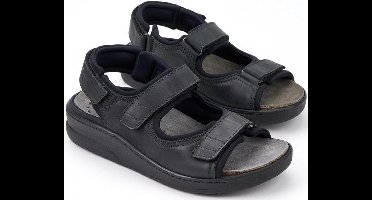 Mobils by Mephisto VALDEN Heren Sandaal - Extra Breed - Zwart - Maat 41