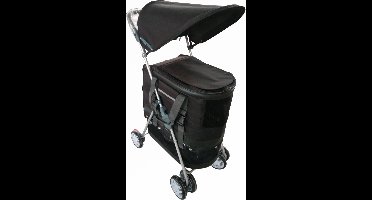 Topmast Hondenbuggy afneembare tas. Zwart. Geheel opvouwbaar