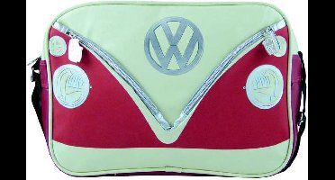 BRISA VW Collection - Stijlvolle & coole Volkswagen retro/vintage schouder-/reistas met VW T1 Bulli Bus- motief (kunstleer)