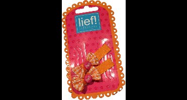 Haarklemmen Strikjes Oranje - Lief Lifestyle‎‎