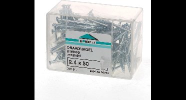 Hoenderdaal Draadnagel plat geruite kop gegalvaniseerd 2.4 x 50mm 350 gram