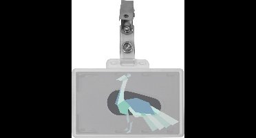 Badges 54 x 86 mm - Clip-on (hard PVC) - 50 stuks