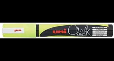 Uni-ball - Krijtmarker fluo geel | ronde punt van 1 | 8 - 2 | 5 mm