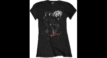 Blondie - Leather Girl Dames T-shirt - M - Zwart