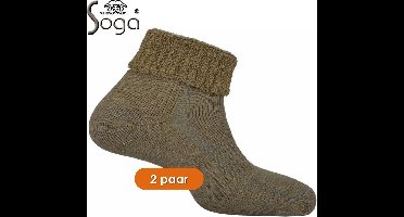 2-Pack Eureka zachte merino wollen sokken S29 - unisex - zwart - maat 35-38