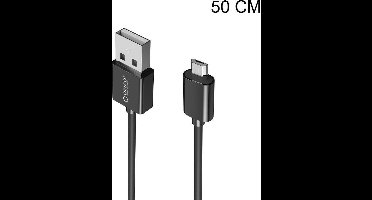 Orico Micro-USB laad- en datakabel  3A  - 50CM - Zwart