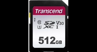 Transcend Premium 300S SDXC-kaart 512 GB Class 10, UHS-I, UHS-Class 3, v30 Video Speed Class