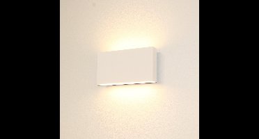 Artdelight - Wandlamp Box - Wit - 2x LED 4W 2700K - IP54 - Dimbaar